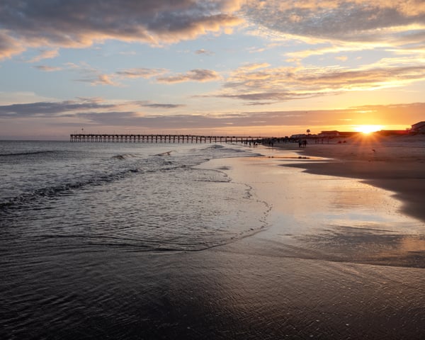Evening Glow at Oak Island